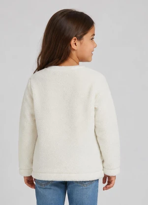 Fakini Kids - Casaco Pelo Branco - FAKINI KIDS