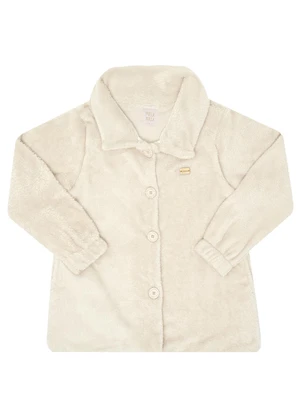 Pulla Bulla - Casaco Pelo e Meia Malha Forro Bege - PULLA BULLA