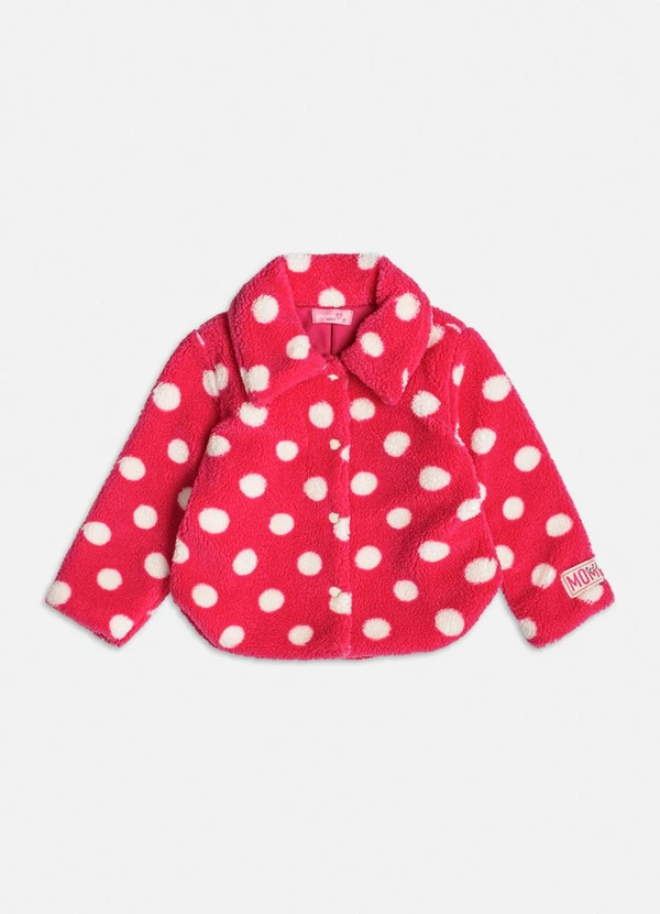 Momi - Casaco Poá Pink Rosa 2