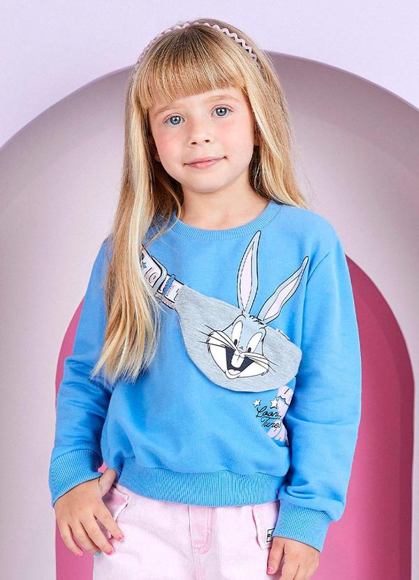 Momi - Casaco Pochete Pernalonga Azul