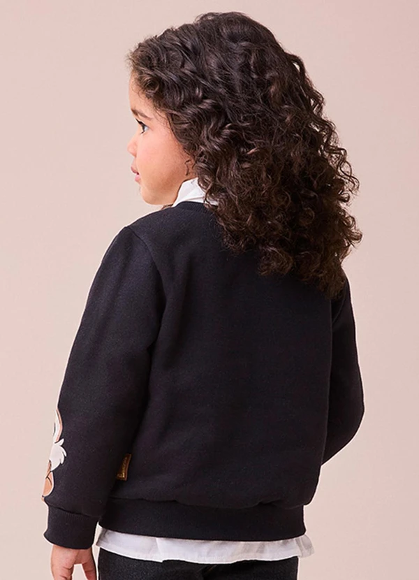 Momi - Casaco Preto do Tico e Teco de Moletom Preto 2