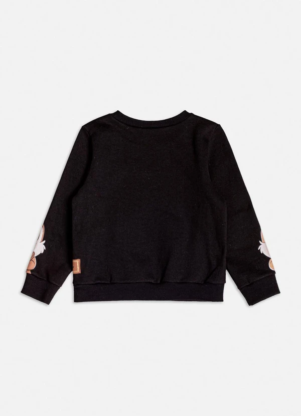 Momi - Casaco Preto do Tico e Teco de Moletom Preto 5