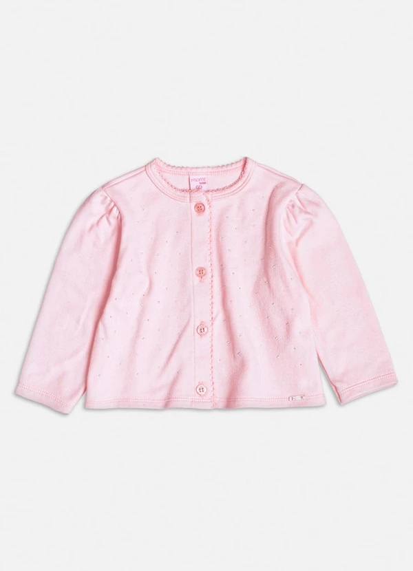 Momi - Casaco Rosa com Strass Rosa