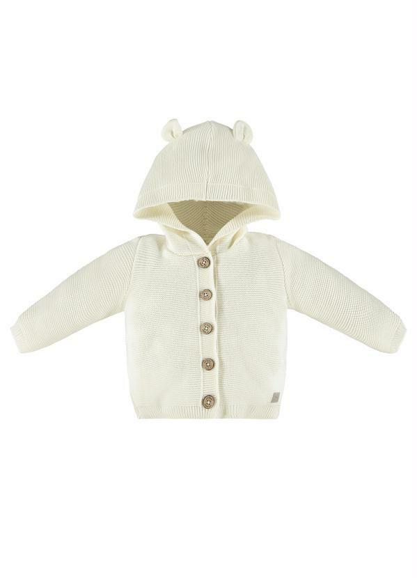 Up Baby - Casaco Unissex Bebê em Tricot Bege