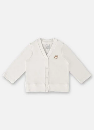 Up Baby - Casaco Unissex para Bebê Off White - UP BABY
