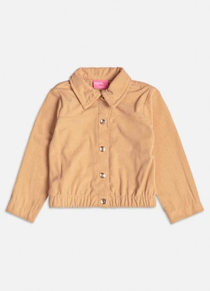 Momi - Jaqueta Bomber Veludo Cotelê Bege Bege - MOMI