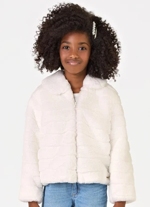 Trick Nick - Jaqueta Feminina Infantil Bege - TRICK NICK