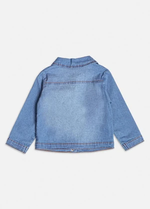 Momi - Jaqueta Jeans com Strass Azul - MOMI