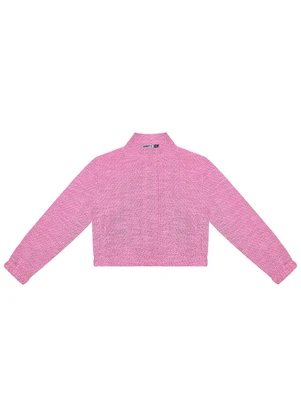Minty - Jaqueta Juvenil em Tweed Rosa - MINTY