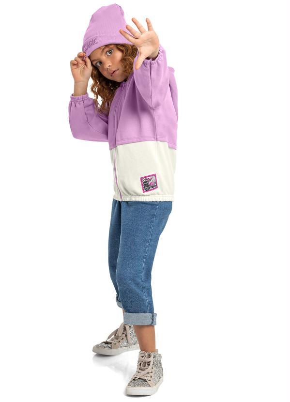Quimby - Jaqueta Moletom Infantil Roxo 3