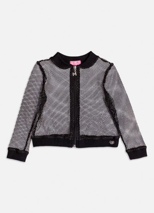 Momi - Jaqueta Preta de Tela Preto - MOMI
