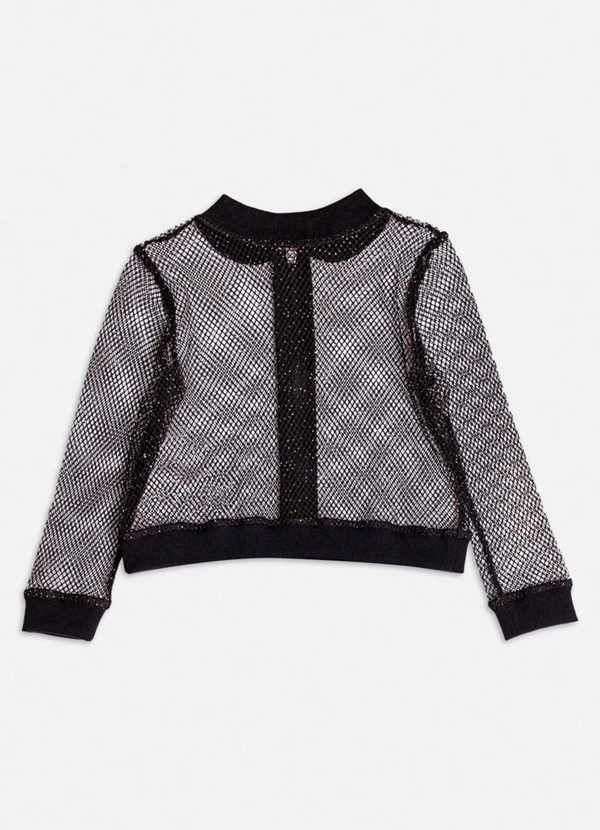 Momi - Jaqueta Preta de Tela Preto 2