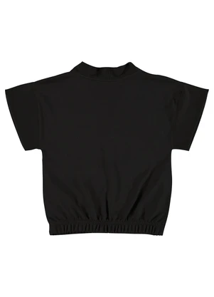 Gloss - Kimono Oversize Juvenil em Moletom Preto - GLOSS