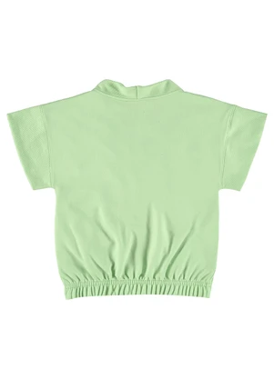 Gloss - Kimono Oversize Juvenil em Moletom Verde - GLOSS