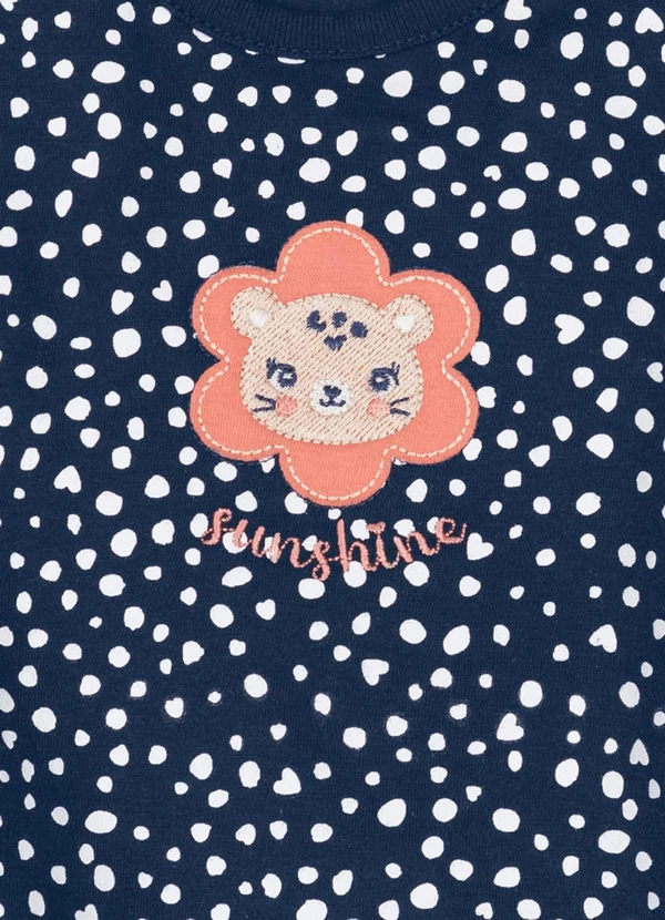 Brandili Baby - Macaquinho Bebê Menina em Malha  Baby  Azul 2