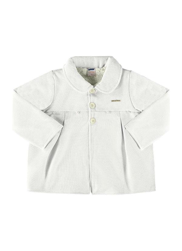 Marlan - Parka Tricot Felpado e Pelo Carneirinho Bege