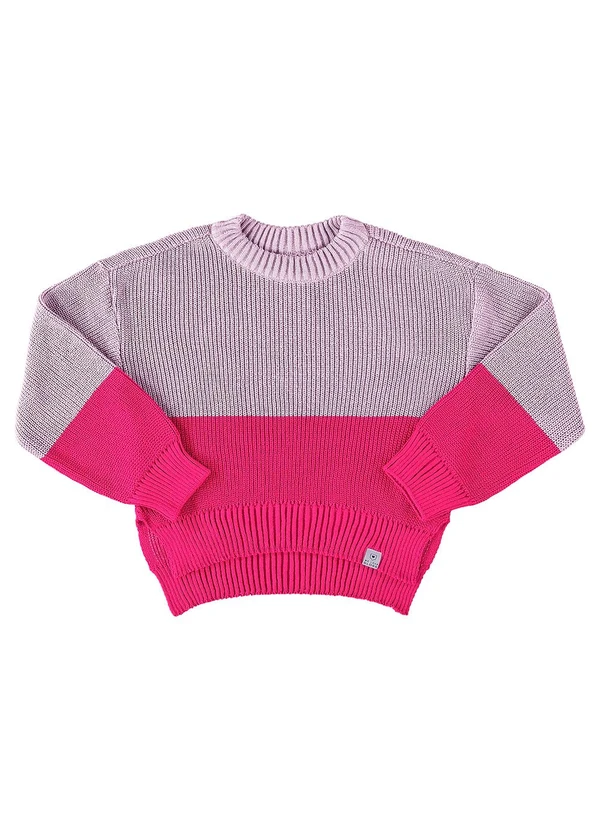 Gloss - Suéter em Tricô Juvenil Roxo 3