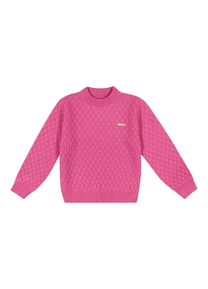Colorittá - Suéter Infantil Menina Rosa - COLORITTÁ