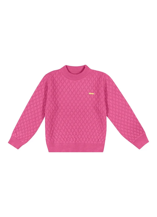Colorittá - Suéter Infantil Menina Rosa