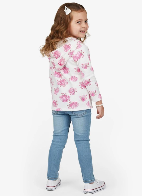 Select - Blusão Infantil Menina com Capuz Bege 4