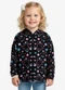 Select - Blusão Infantil Menina com Capuz Cinza - variação: Preto