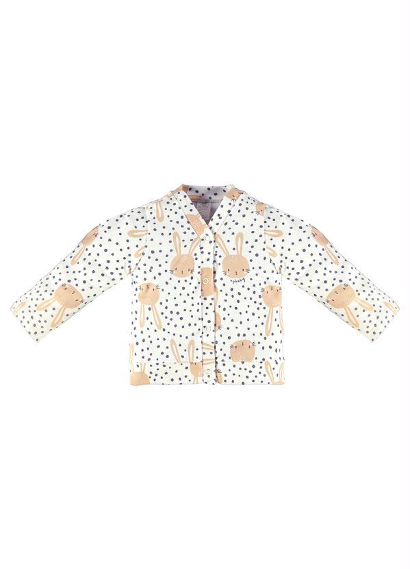 Up Baby - Cardigan Bebê Menina Bege