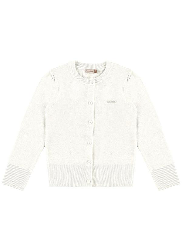 Carinhoso - Cardigan em Tricô com Lurex Bege