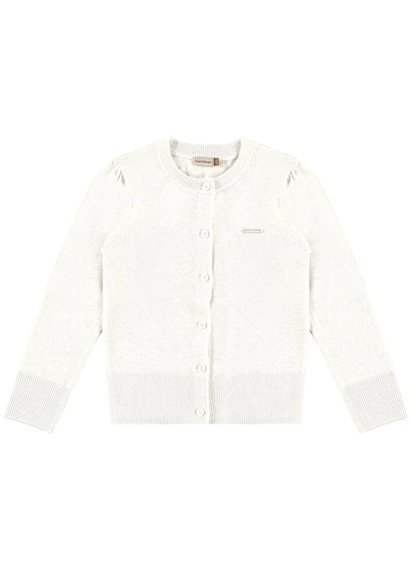 Carinhoso - Cardigan em Tricô com Lurex Bege