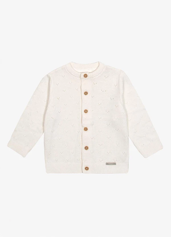Trick Nick - Cardigan Feminino Infantil Tricot Bege