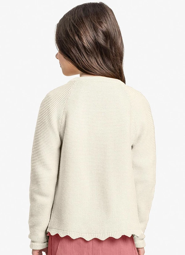 Trick Nick - Cardigan Infantil Tricot Bege 2