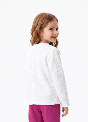 Marisol - Cardigan Manga Longa Infantil Preto - MARISOL