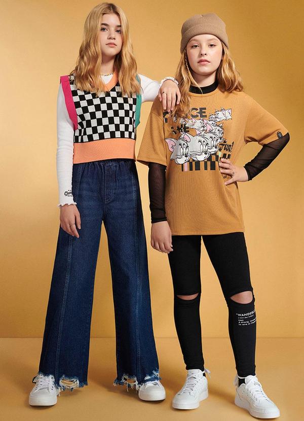 I Am - Colete de Tricot Quadriculado Branco 2