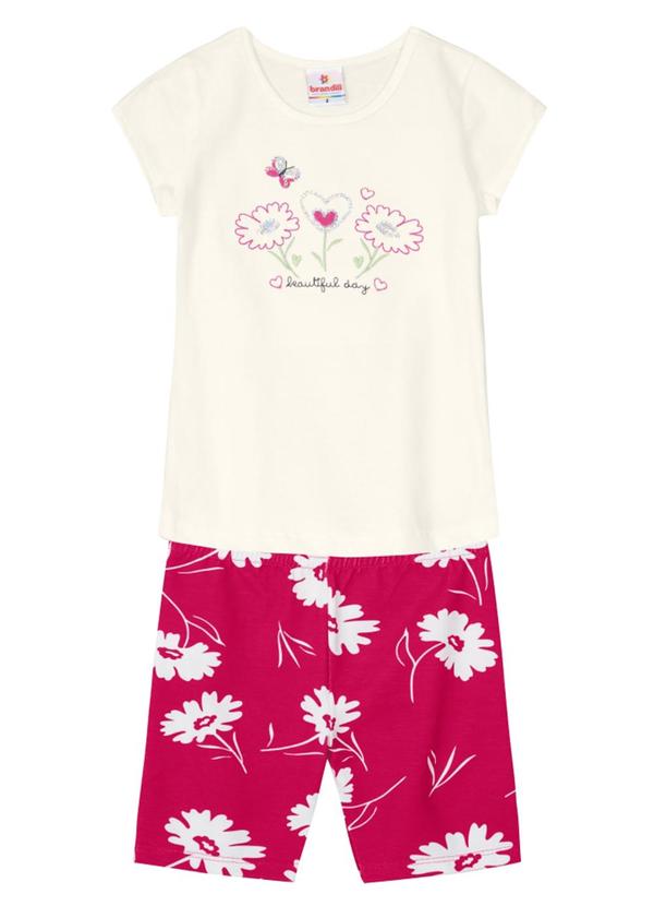 Brandili - Conjunto Ciclista Infantil Menina Natural