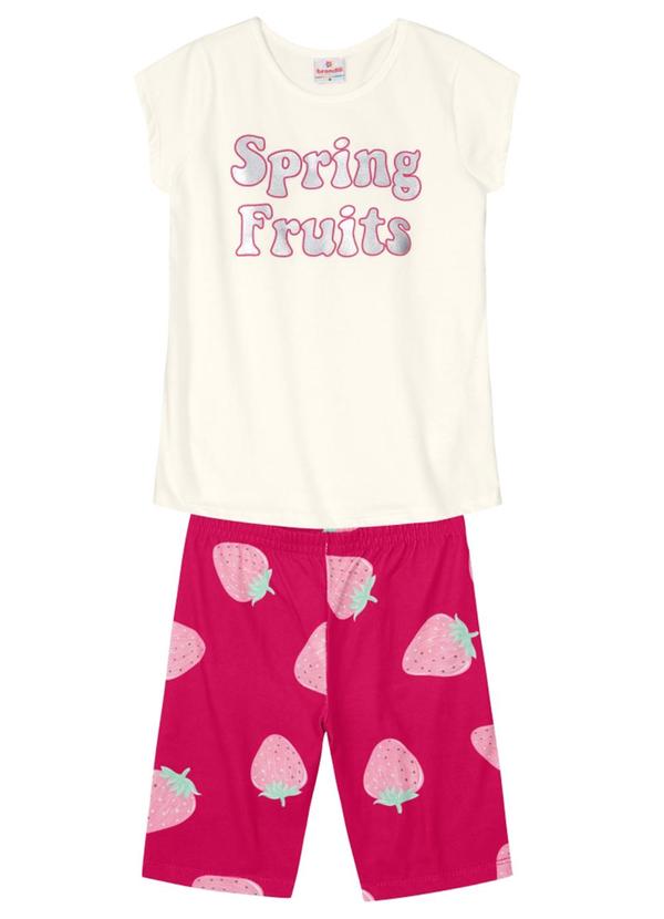 Brandili - Conjunto Ciclista Infantil Menina  Natural