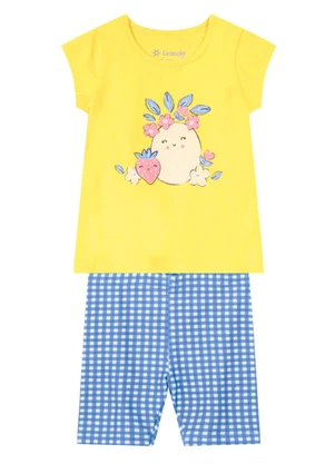 Brandili Baby - Conjunto com Bermuda Amarelo - BRANDILI BABY