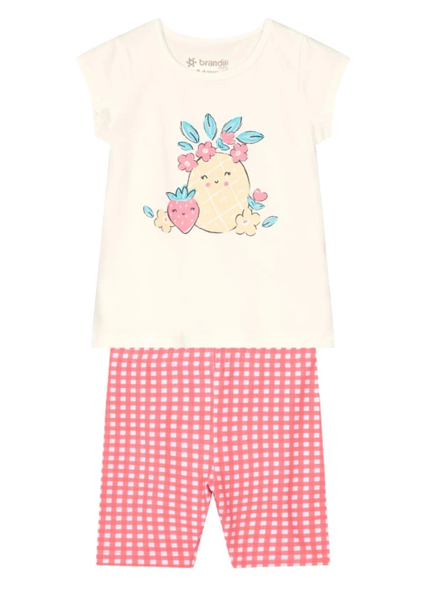 Brandili Baby - Conjunto com Bermuda Natural