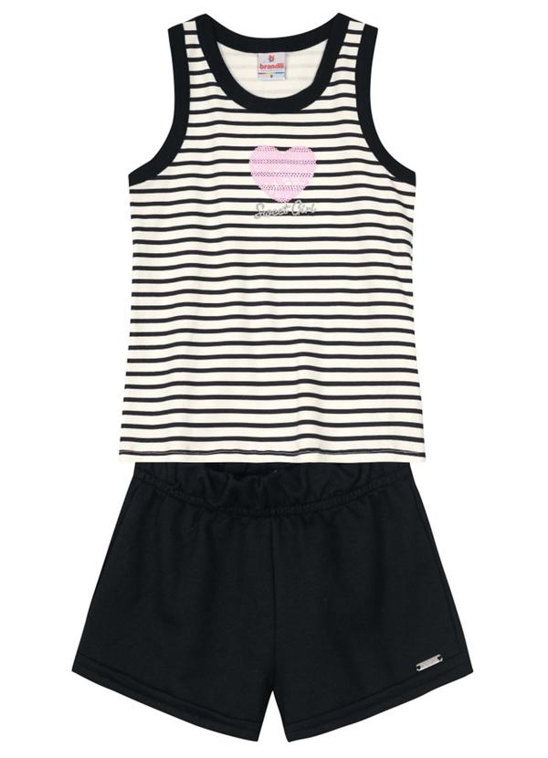 Brandili - Conjunto Infantil Menina com Regata  Natural 2