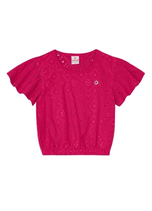 Brandili - Conjunto Infantil Menina em Malha  Rosa - BRANDILI