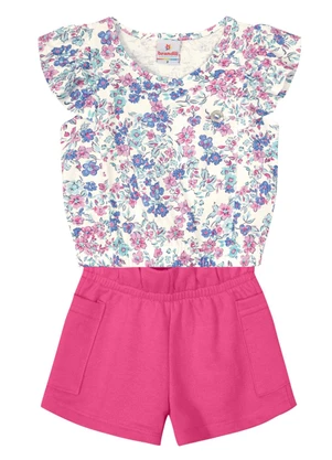 Brandili - Conjunto Infantil Menina Natural - BRANDILI