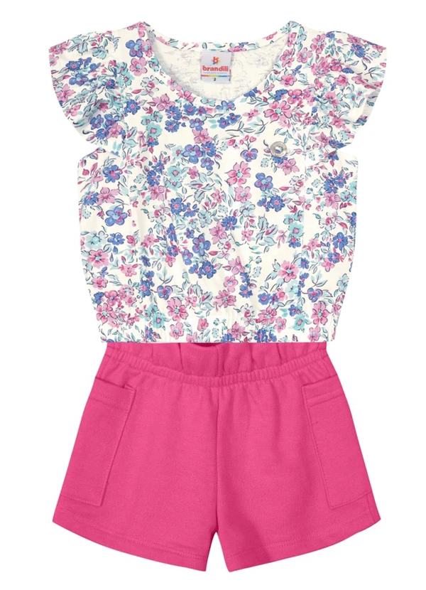 Brandili - Conjunto Infantil Menina Natural