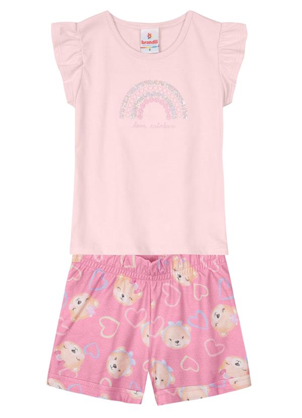 Brandili - Conjunto Infantil Menina Rosa