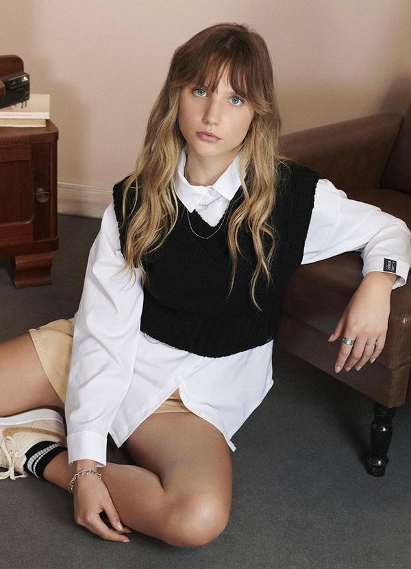 Authoria - Colete Feminino Detricot Preto 3