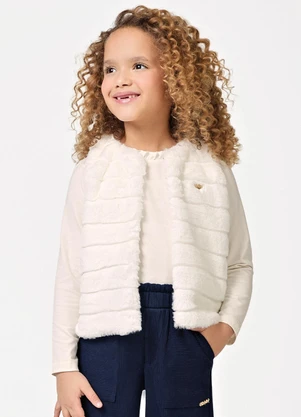 Trick Nick - Colete Feminino Pelo Bege - TRICK NICK
