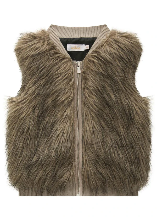 Milon - Colete Infantil Menina Bege 2