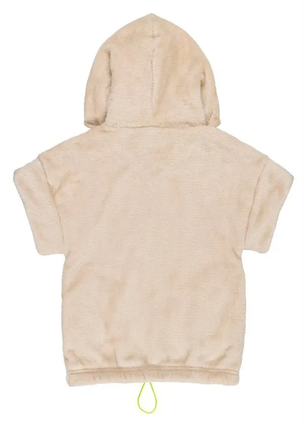 Gloss - Colete Infantil Menina em Fleece Bege 6