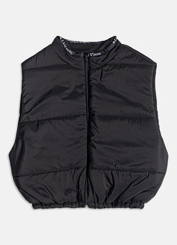 I Am - Colete Puffer Preto 1