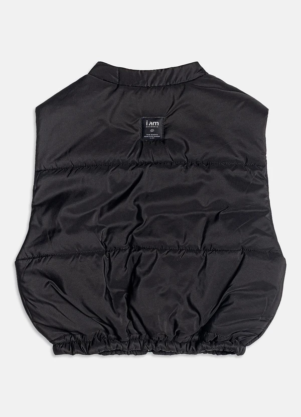 I Am - Colete Puffer Preto 2