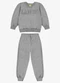 Rovi Kids - Blusão com Calça Moletom Vermelho - variação: Cinza
