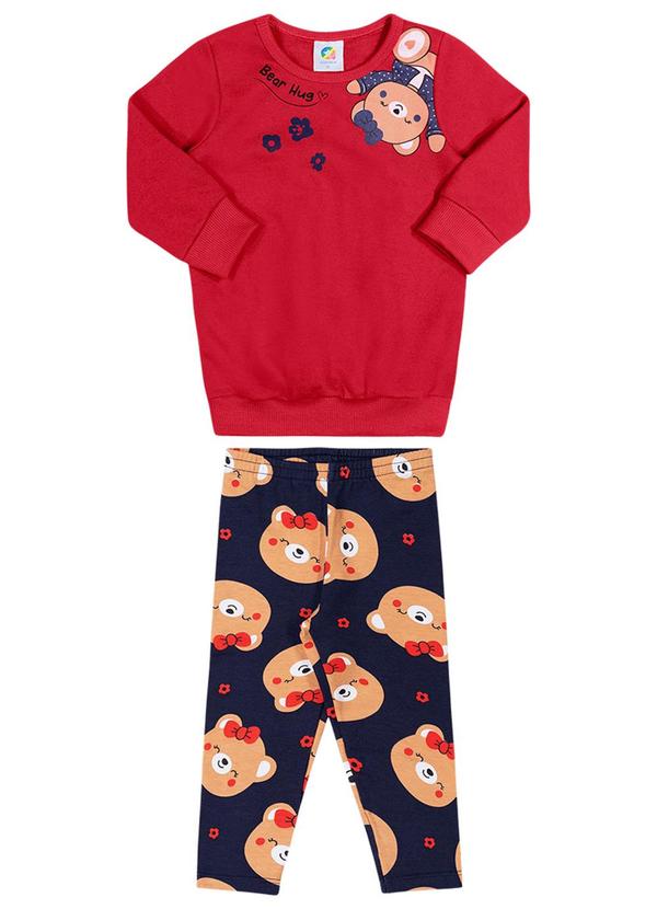 Alenice - Conjunto Abraço Ursinho Menina Vermelho
