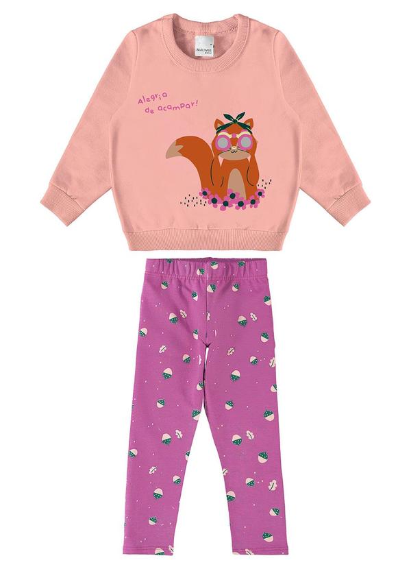 Malwee Kids - Conjunto Alegria de Acampar Menina Rosa